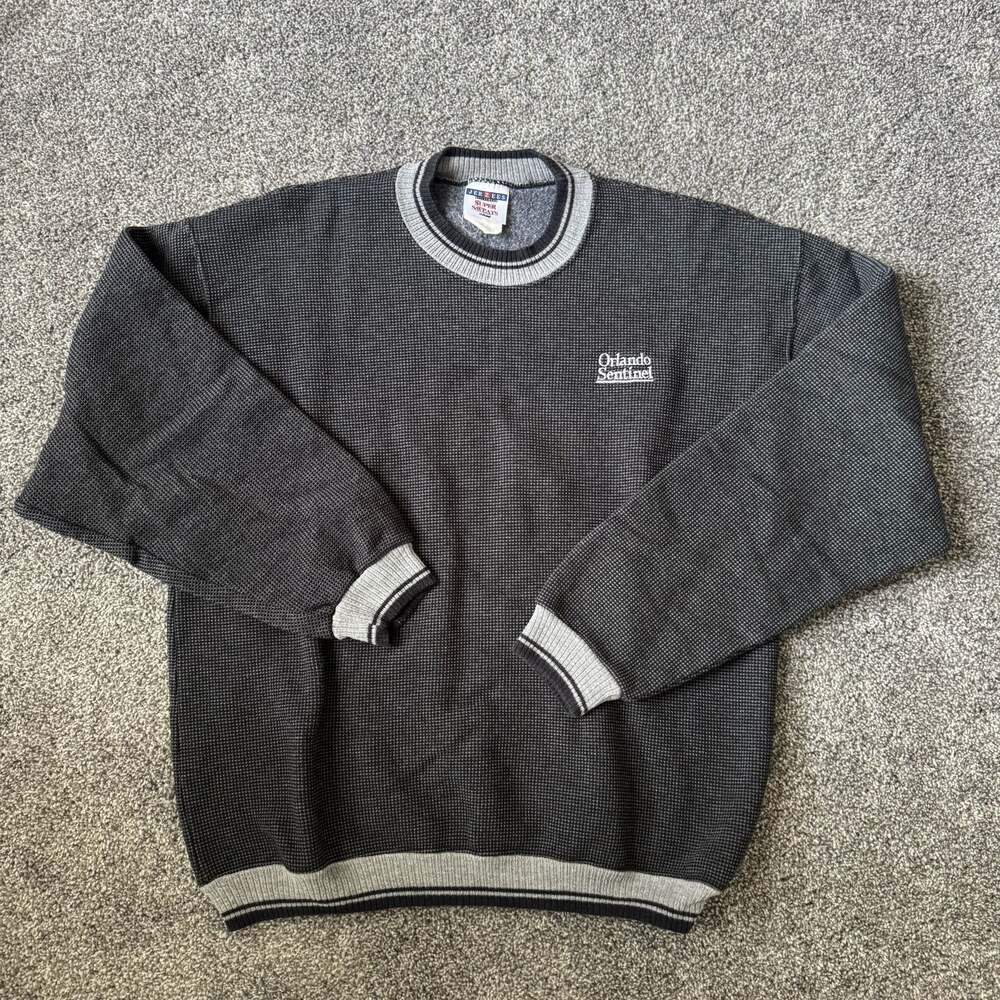 Vintage Jerzees Super Sweats Orlando Sentinel Crewneck Sweatshirt Size M